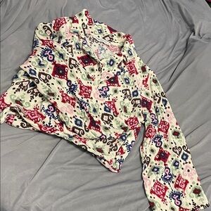 Colorful Patterned Blouse